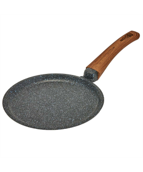 ГАРДАРИКА Сковорода блинная 22 см с антипригарным покрытием и ручкой soft-touch 0822-14 линейка Гранит серия "Мегалит 14"