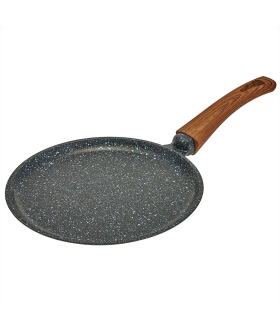 ГАРДАРИКА Сковорода блинная 24 см с антипригарным покрытием и ручкой soft-touch 0824-14 линейка Гранит серия "Мегалит 14"