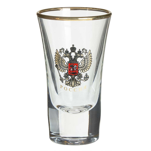 Стакан 50 мл 6 штук "Герб России" 1088-ГЗ4