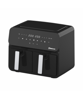 Sakura Аэрогриль SA-7687BK 2чаши по 5л, таймер