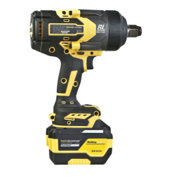 Hanskonner Гайковерт удар б/щ PLATINUM,18В,1BatterySystem, 1300Нм, 3/4",акк 6Ач+ЗУ HCD201300BLC