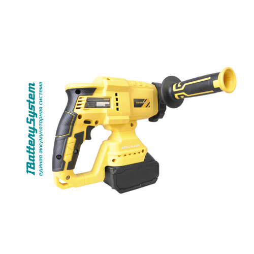 Перфоратор аккум б/щ HANSKONNER, 18В,1BatterySystem,2.2 Дж,3 реж,24мм,1x4.0Ач,ЗУ,кейс HRH2024BL