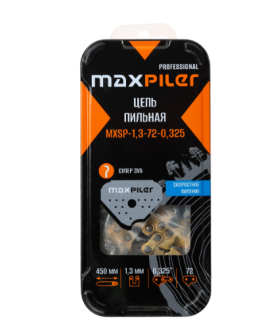 MAXPILER Цепь пильная MXSP-1,3-72-0,325 (PIT GCS52-D1.GCS52-C2.Парма 2М Carver) металл. коробка MAXPILER Цепь пильная MXSP-1,3-72-0,325 (PIT GCS52-D1.GCS52-C2.Парма 2М Carver) металл. коробка