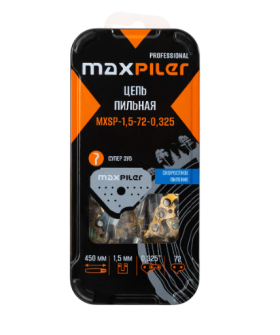 MAXPILER Цепь пильная MXSP-1,5-72-0,325 (GCS52-D1.GCS52-C2.Парма 2М Carver) металл. коробка MAXPILER Цепь пильная MXSP-1,5-72-0,325 (GCS52-D1.GCS52-C2.Парма 2М Carver) металл. коробка