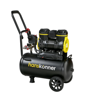 Hanskonner Компрессор воздушный безмасляный 1450 Вт, 240л/мин, ресивер 24л, 8 бар HAC241 Hanskonner Компрессор воздушный безмасляный 1450 Вт, 240л/мин, ресивер 24л, 8 бар HAC241