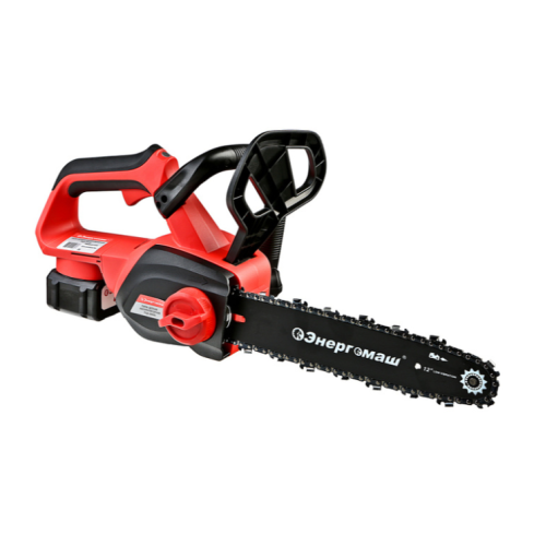 Пила цепная аккумуляторная Энергомаш, 18В, шина 30см, 1х4 Ач и ЗУ ПЦА-2012Б