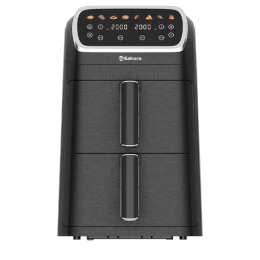 Sakura Аэрогриль SA-7694BK 2чаши по 5л, таймер