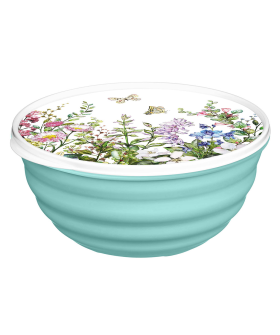 DELTA Миска "Latina" 3,2 л с крышкой с декором "Цветущий луг" (микс) 223111890/00 DELTA Миска "Latina" 3,2 л с крышкой с декором "Цветущий луг" (микс) 223111890/00
