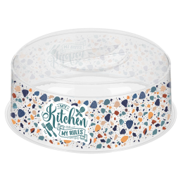 DELTA Крышка для СВЧ "Bergamo" 250 мм с декором "Терраццо" (бесцветный) 223134301/00