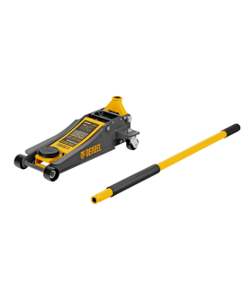 Denzel Домкрат гидравлический подкатной, 2,5 т, 85-430 мм, быстрый подъем, низкий подхват, проф. 51252