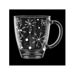 DELTA Кружка для чая 350 мл Снегопад 2025-Г