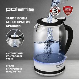 POLARIS Чайник PWK 1753CGL, белый/черный