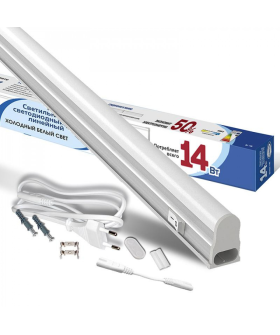 IONICH Светильник светодиодный линейный Т5 ILED-COCB-СПБТ5-1200мм-14Вт-1260Лм-230В-6500К-IP40 IONICH Светильник светодиодный линейный Т5 ILED-COCB-СПБТ5-1200мм-14Вт-1260Лм-230В-6500К-IP40