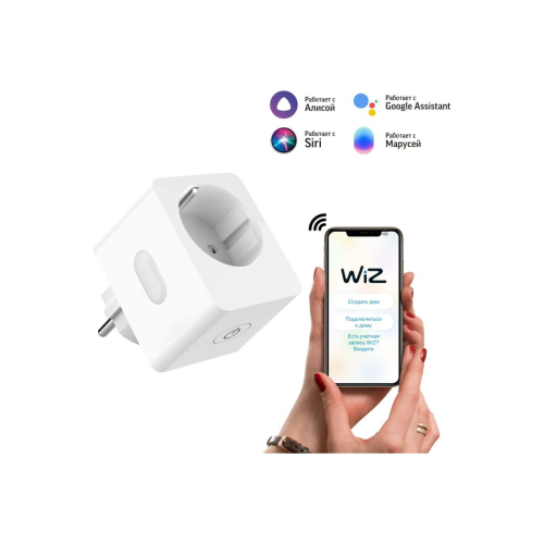 Умная розетка Gauss SP-10A EU (5510122) Wi-Fi белый