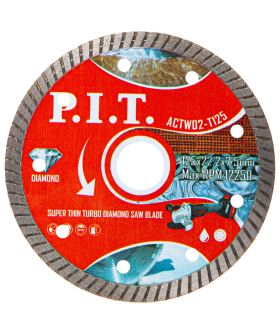 P.I.T. Диск алмазный отрезной Turbo 125x22,2x1,4 мм (ACTW02-T125) P.I.T. Диск алмазный отрезной Turbo 125x22,2x1,4 мм (ACTW02-T125)