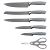 Набор кухонных ножей и аксессуаров, 19 предметов ALPENKOK AK-2122 серый