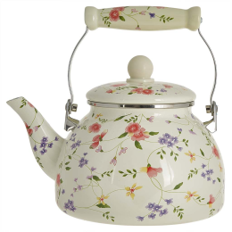 METALLONI Чайник 3 л эмалированный с керамической ручкой EM-1336 "Флориана"