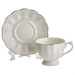 BEATRIX Набор кофейный 4 предмета: 2 чашки (110 мл) + 2 блюдца Ф5-050В/2 "Шармель" в подарочной коробке