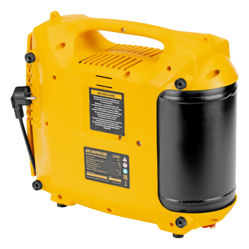 Компрессор воздушный DL1300, 10 бар, 1,3 кВт 180 л/мин 5 л, с набором аксессуаров Denzel 58011