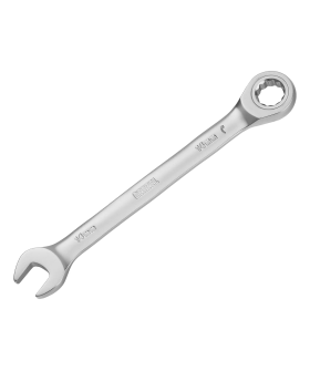 Denzel Ключ комбинированный трещоточный, 14 мм, CrV, матовый хром 14708