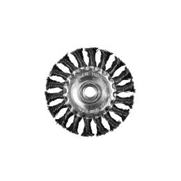 P.I.T. Кордщетка дисковая 100x0,5мм, стальная крученая проволока, резьба M14 (APLS12-S100)