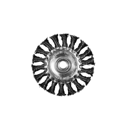 Кордщетка дисковая P.I.T. 100x0,5мм, стальная крученая проволока, резьба M14 (APLS12-S100)