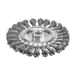 P.I.T. Кордщетка дисковая 125x0,5мм, стальная крученая проволока, резьба M14 (APLS12-S125)