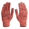 Перчатки трикотажные, акрил, усиленные, ПВХ-гель Протектор, цвет: коралл, 10 класс Сибртех 68196