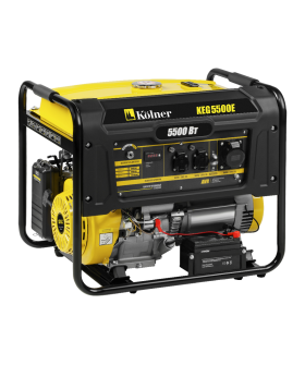 KOLNER Генератор бензиновый 5.5 кВт, электростартер, медь LCD, 3х230 В, 35л, KEG 5500Е