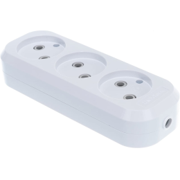 UNIVersal Колодка 3 гн. б/з AБС-пластик (еврослот)