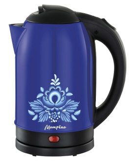 МАТРЁНА Чайник MA-005 стальной синий гжель