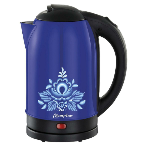 Чайник МАТРЁНА MA-005 стальной синий гжель