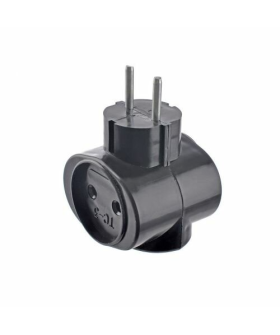 Тройник круглый черный ТС-3 6А