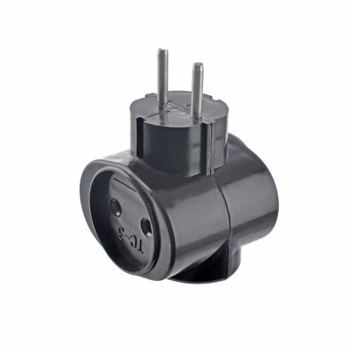 Тройник круглый черный ТС-3 6А