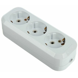 UNIVersal Колодка 3 гн. с/з AБС-пластик (еврослот)