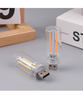 Фонарь светильник стеклянная колба USB Y-1-2280 (цвет микс)