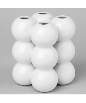 Lefard Ваза 9,2*9,2*11,9 См Цвет: Белый 374-164 Lefard Ваза 9,2*9,2*11,9 См Цвет: Белый 374-164