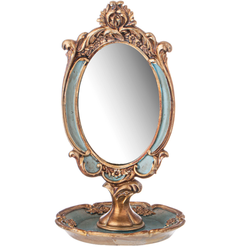 Зеркало Настольное Коллекция Рококо, 14,8*14,8*26cm 504-358