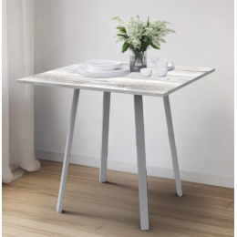 НИКА Стол кухонный обеденный СКО1/ДВШ дуб шавиниган/матовый серый