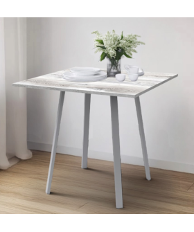 НИКА Стол кухонный обеденный СКО1/ДВШ дуб шавиниган/матовый серый