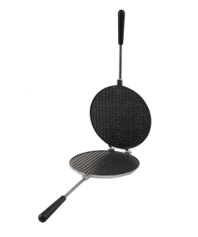 Кукмара Форма для выпечки Вафельница 20 см с антипригарным покрытием (темный мрамор) фмт04а