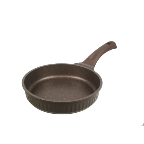 Сковорода 220мм с ручкой, АП линия Stella(mokko) ссм220а