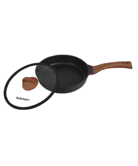 Кукмара Сковорода 280мм с ручкой, со стеклянной крышкой, АП линия Stella (ristretto) сср281а