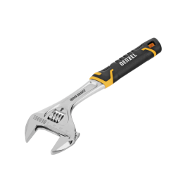 Denzel Ключ разводной, 250 мм (раскрытие до 38 мм), CrV, с быстрым сбросом, кованый, TPR рукоятка 15743