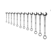 Набор ключей комбинированных 6-22 мм, 12 шт., кованые, матовый хром MTX 15411