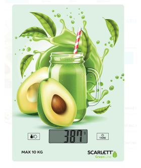 SCARLETT Весы кухонные SC-KS57P74 Green Line