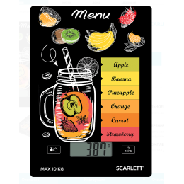 SCARLETT Весы кухонные SC-KS57P77 (Смузи)