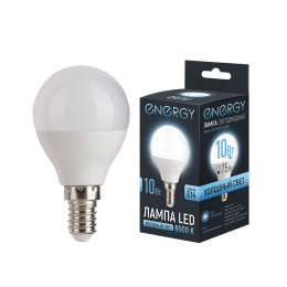 Energy Лампа светодиодная LED G45-10-E14-6500. 109320-SK