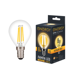 Energy Лампа светодиодная LED G45F-8-E14-3000. 109321-SK