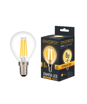 Energy Лампа светодиодная LED G45F-8-E14-3000. 109321-SK